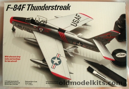 Testors 1/72 Republic F-84 Thunderstreak USA or Belgian Air Forces, 624 plastic model kit